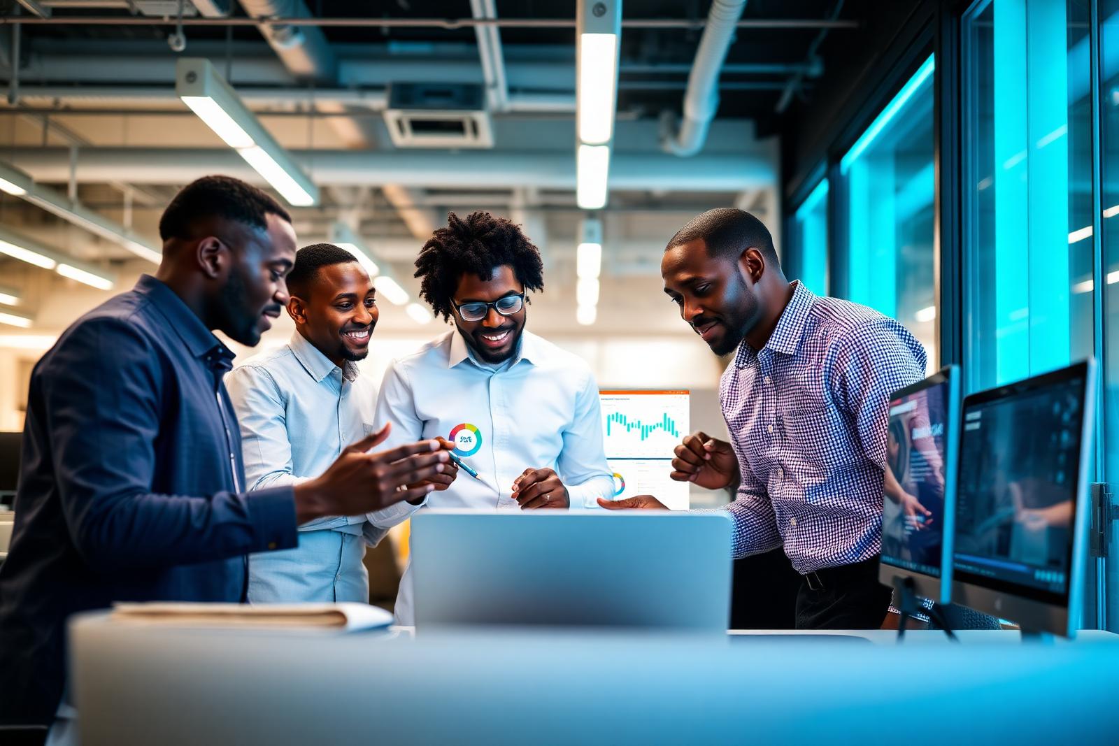 Nigerian engineers collaborating